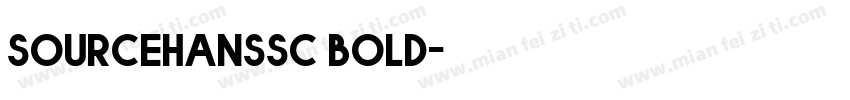 sourcehanssc bold字体转换